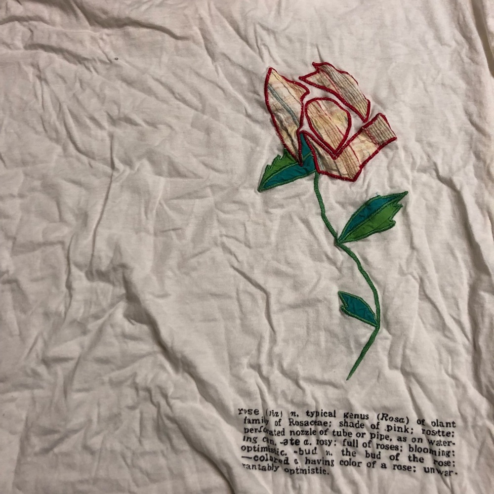 unique rose tee